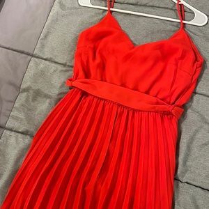 Coral midi sundress